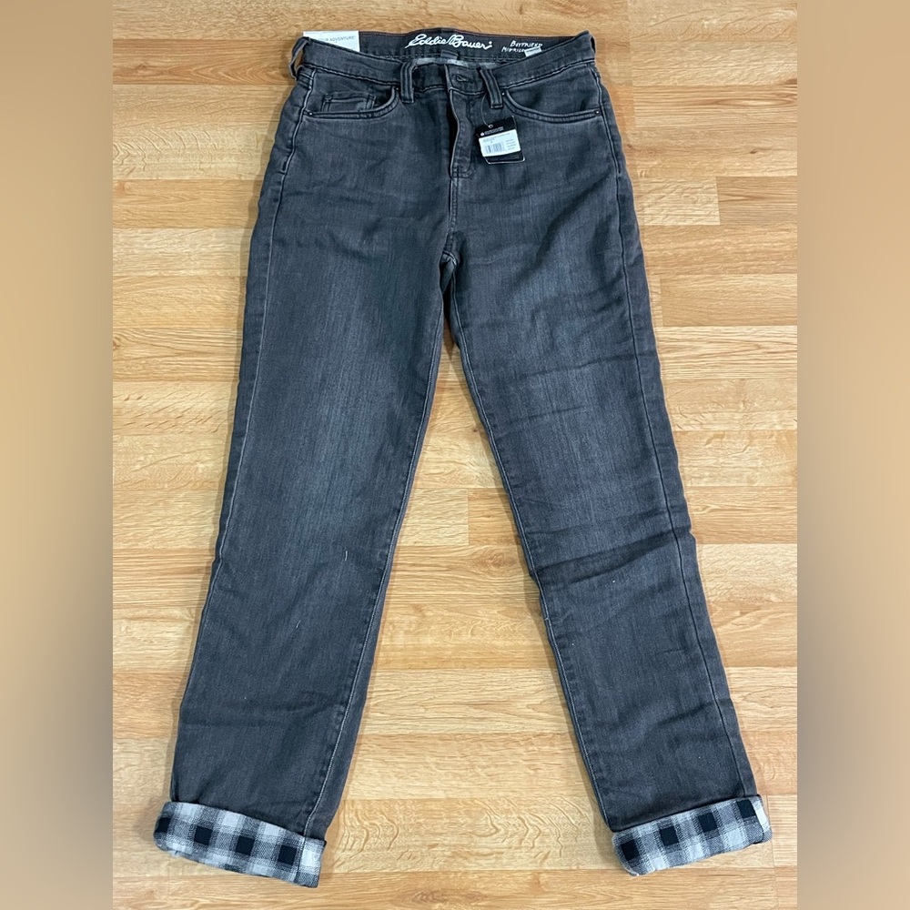 Eddie Bauer women’s flannel lined jeans
